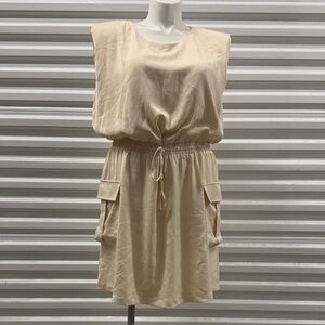 Skies Are Blue Cream Mini Dress